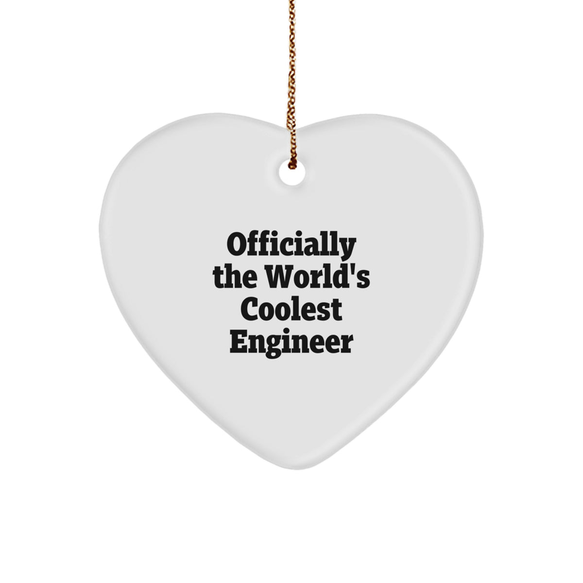 Funny Engineer Heart Ornament Gifts from Friends for Christmas Unique Presents - Image 1