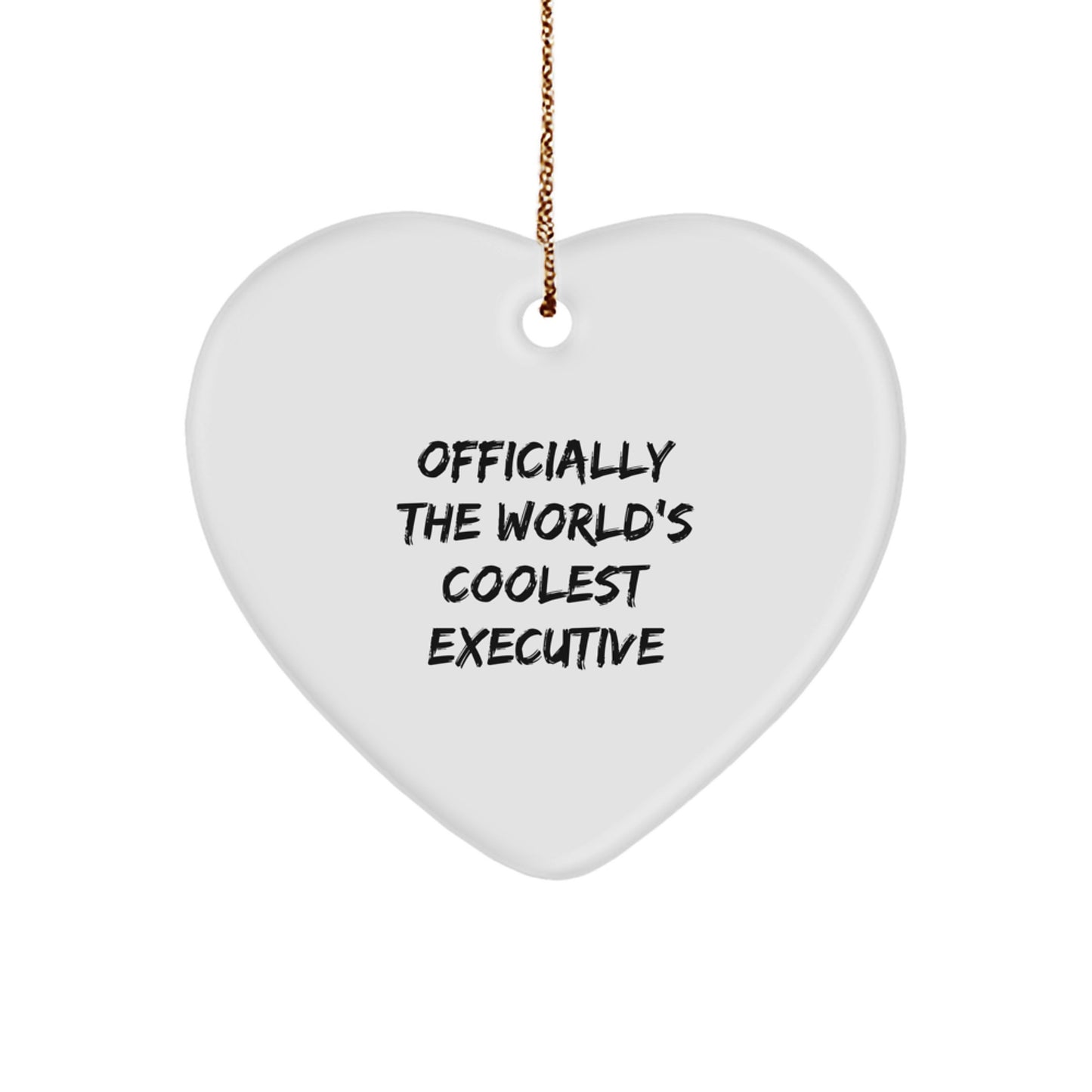 Funny Executive Heart Ornaments Gifts from Friends for Christmas - Image 1