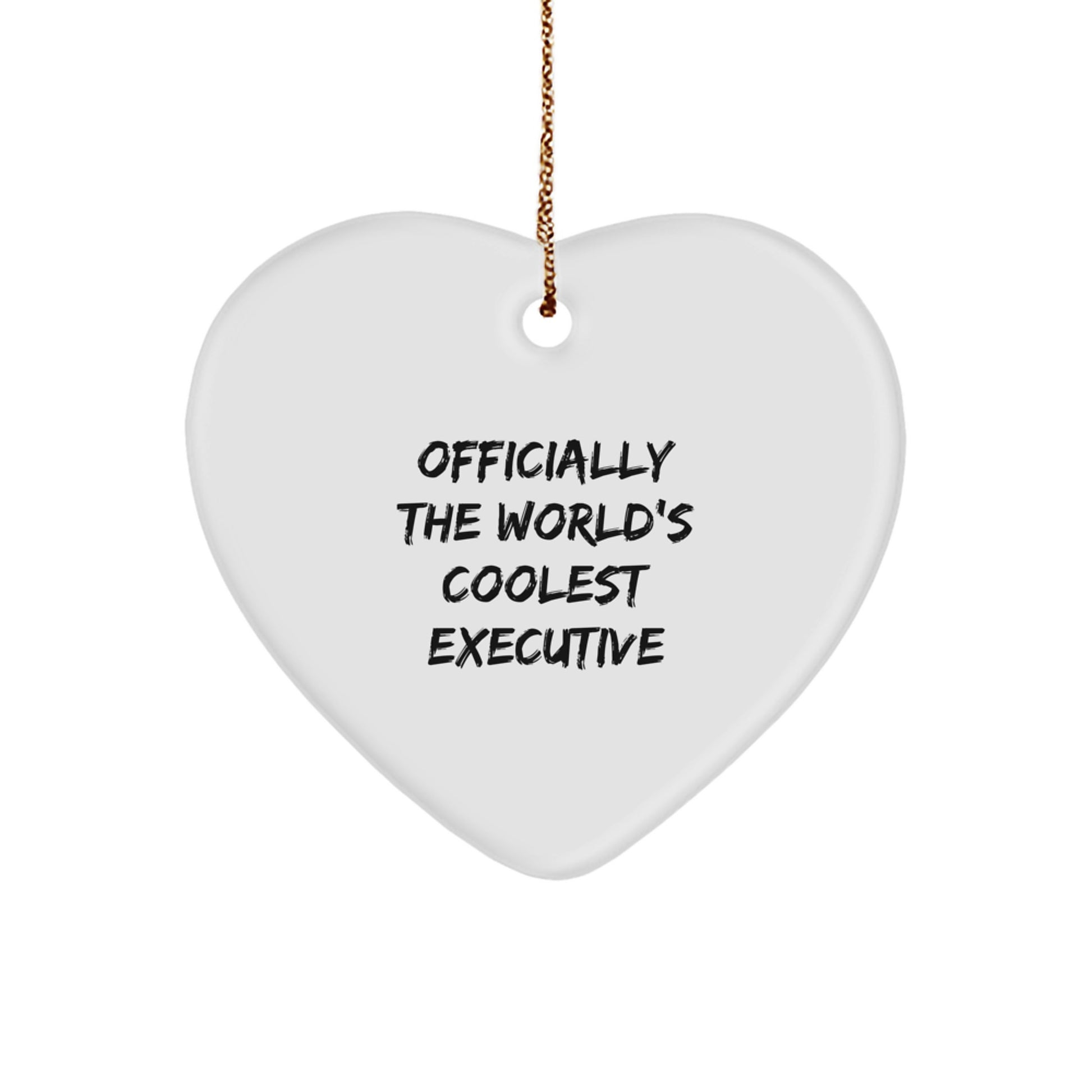 Funny Executive Heart Ornaments Gifts from Friends for Christmas - Image 1