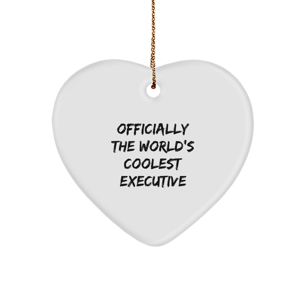 Funny Executive Heart Ornaments Gifts from Friends for Christmas - Image 1