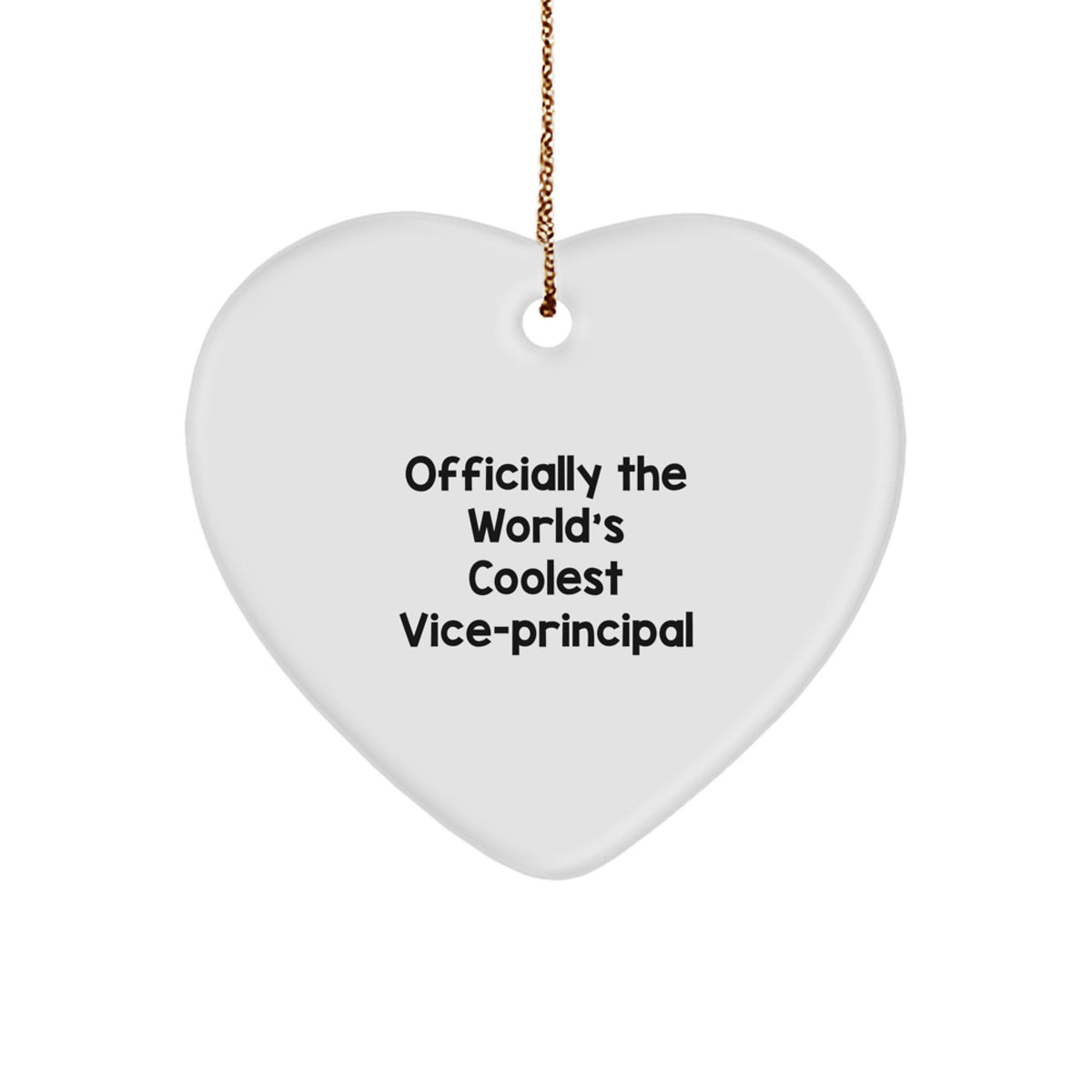 Funny Vice-principal Gifts from Friends for Vice-principal Men, Heart Ornament Christmas Unique Gifts, Inspirational Quote - Image 1
