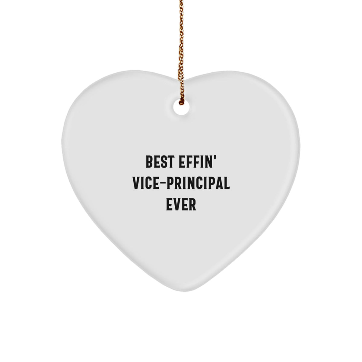 Vice-Principal Heart Ornament Funny Gifts for Vice-Principal from Friends and Family, Christmas Unique Gifts - Image 1