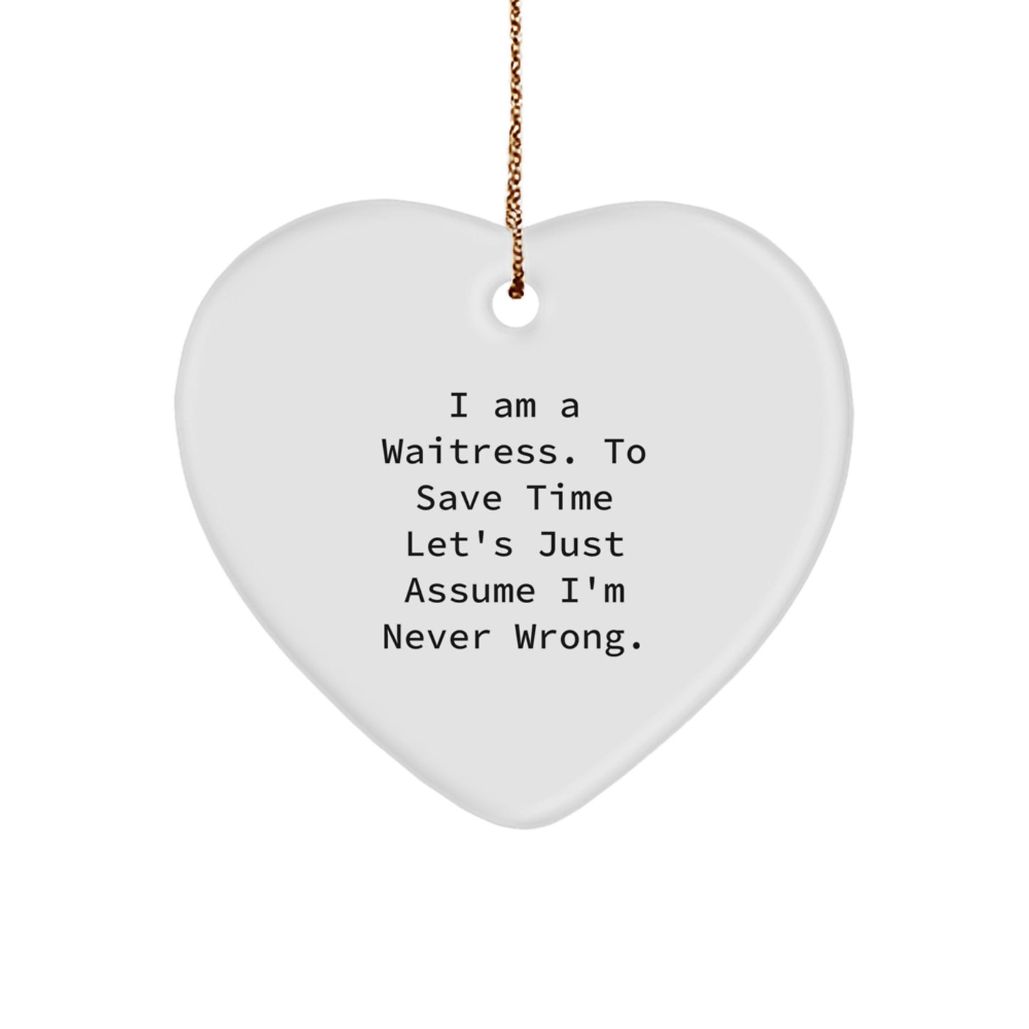 Funny Waitress Gifts from Friends Funny Christmas Unique Gifts for Waitress - Image 1