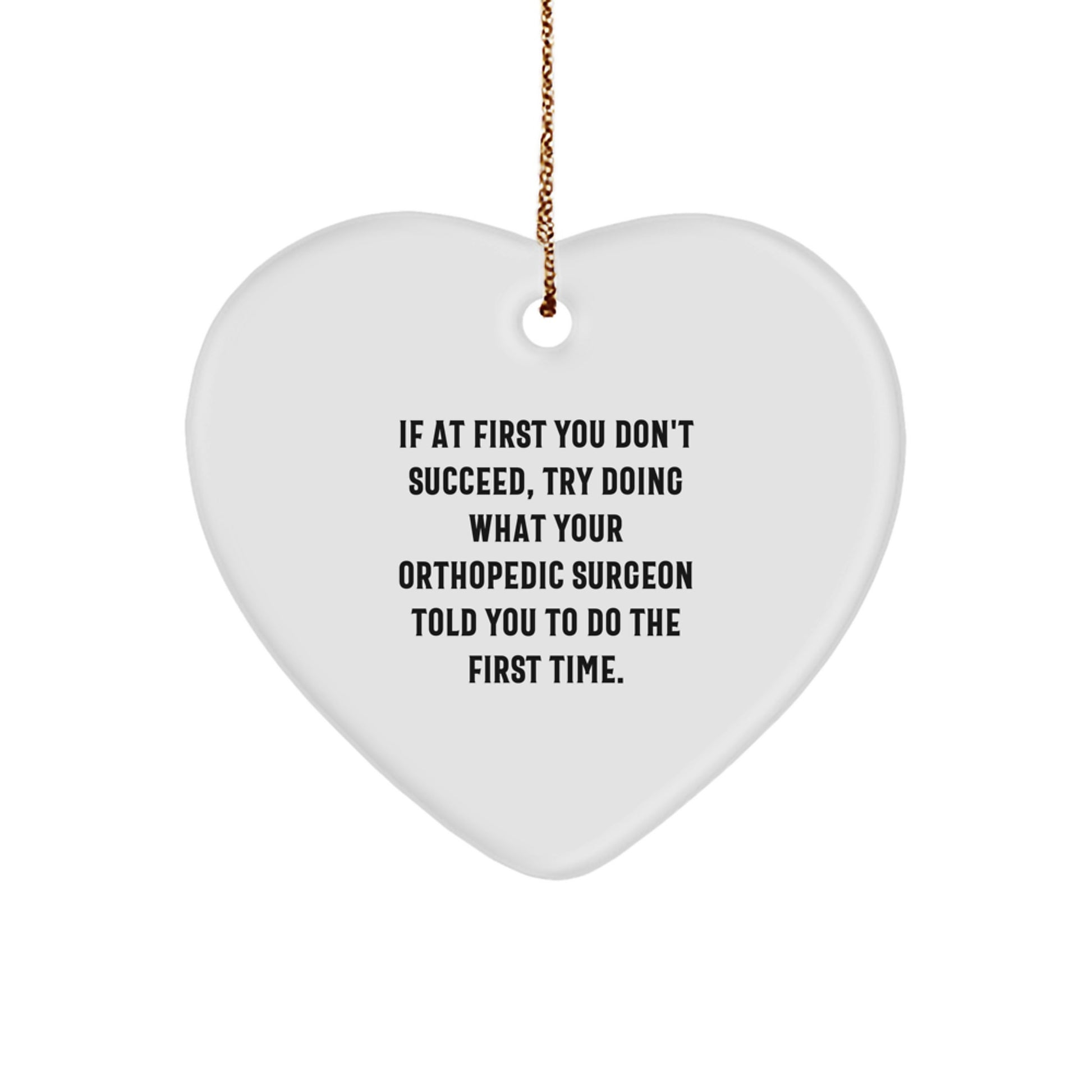 Funny Orthopedic Surgeon Gifts from Friends with Heart Ornament Christmas Unique Presents for Men Women Coworkers Family - Image 1