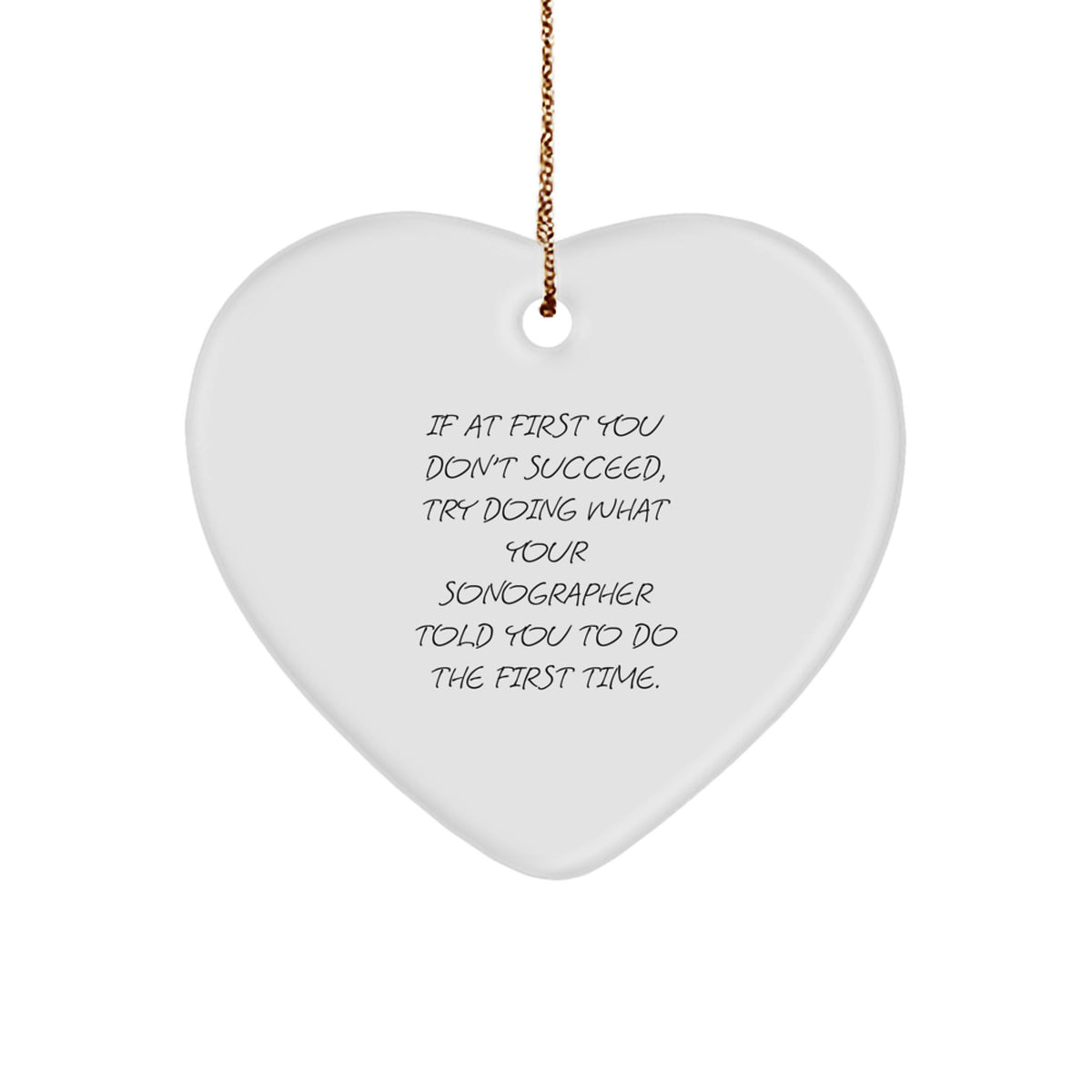 Funny Sonographer Heart Ornament Gifts from Friends for Coworkers - Image 1