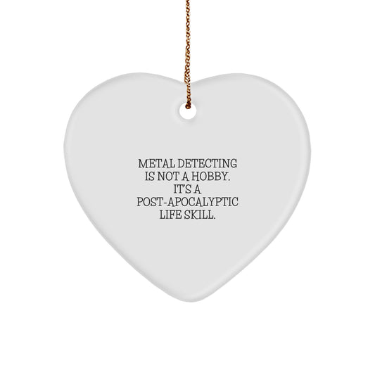 Funny Metal Detecting Heart Ornament Gifts for Metal Detecting Enthusiasts - Gifts from Family for Christmas Unique Gifts - Image 1