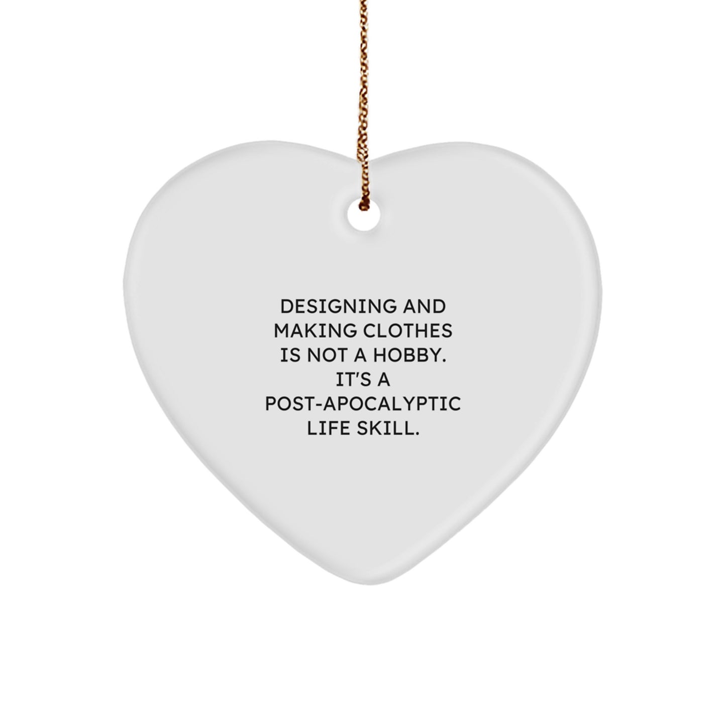 Funny Designing and Making Clothes Heart Ornament Gifts from Friends to Family this Christmas - Image 1