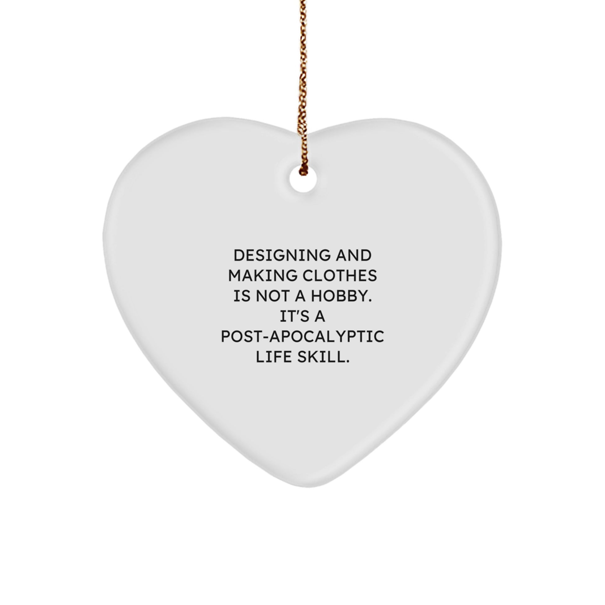 Funny Designing and Making Clothes Heart Ornament Gifts from Friends to Family this Christmas - Image 1