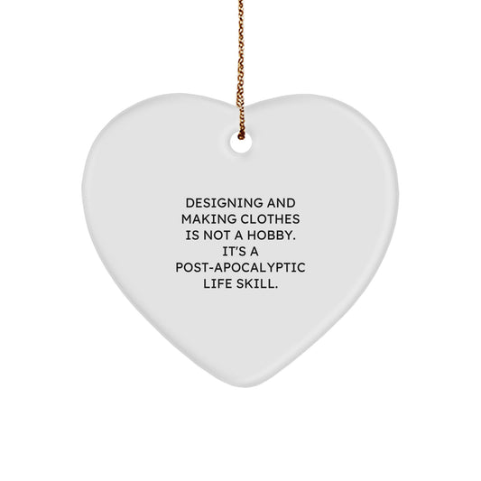 Funny Designing and Making Clothes Heart Ornament Gifts from Friends to Family this Christmas - Image 1