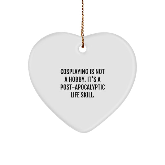 Funny Cosplaying Gifts for Cosplayers, Heart Ornament from Friends, Perfect Christmas Unique Gifts for Men, Women, Family - Image 1