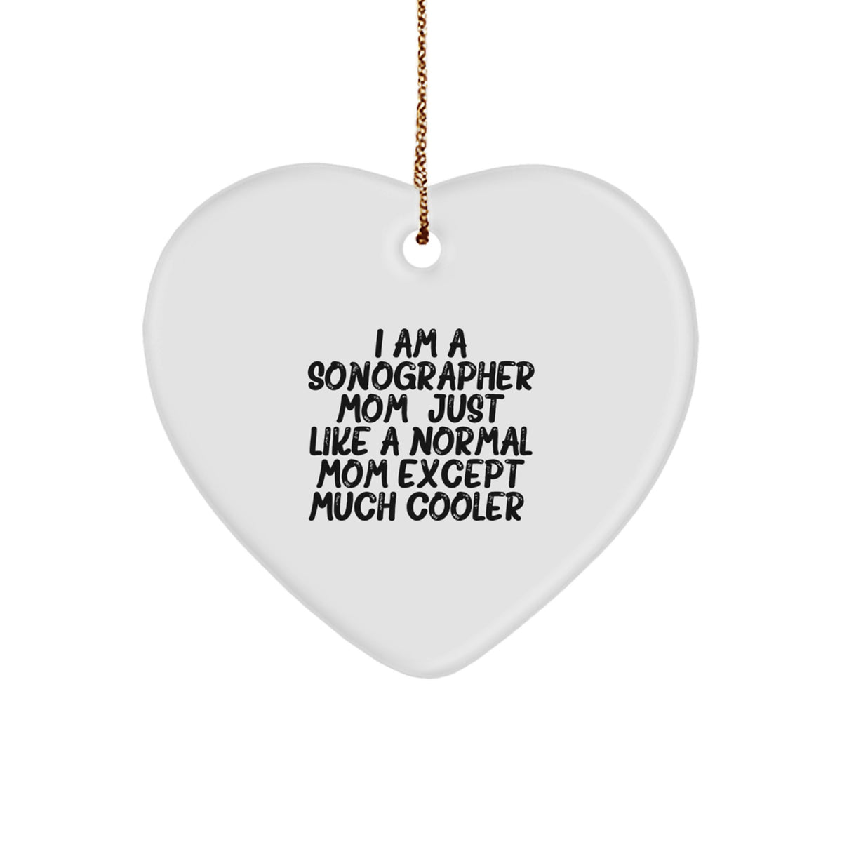 Funny Sonographer Gifts for Mom Sonographer Heart Ornament Christmas Unique Gifts from Friends - Image 1