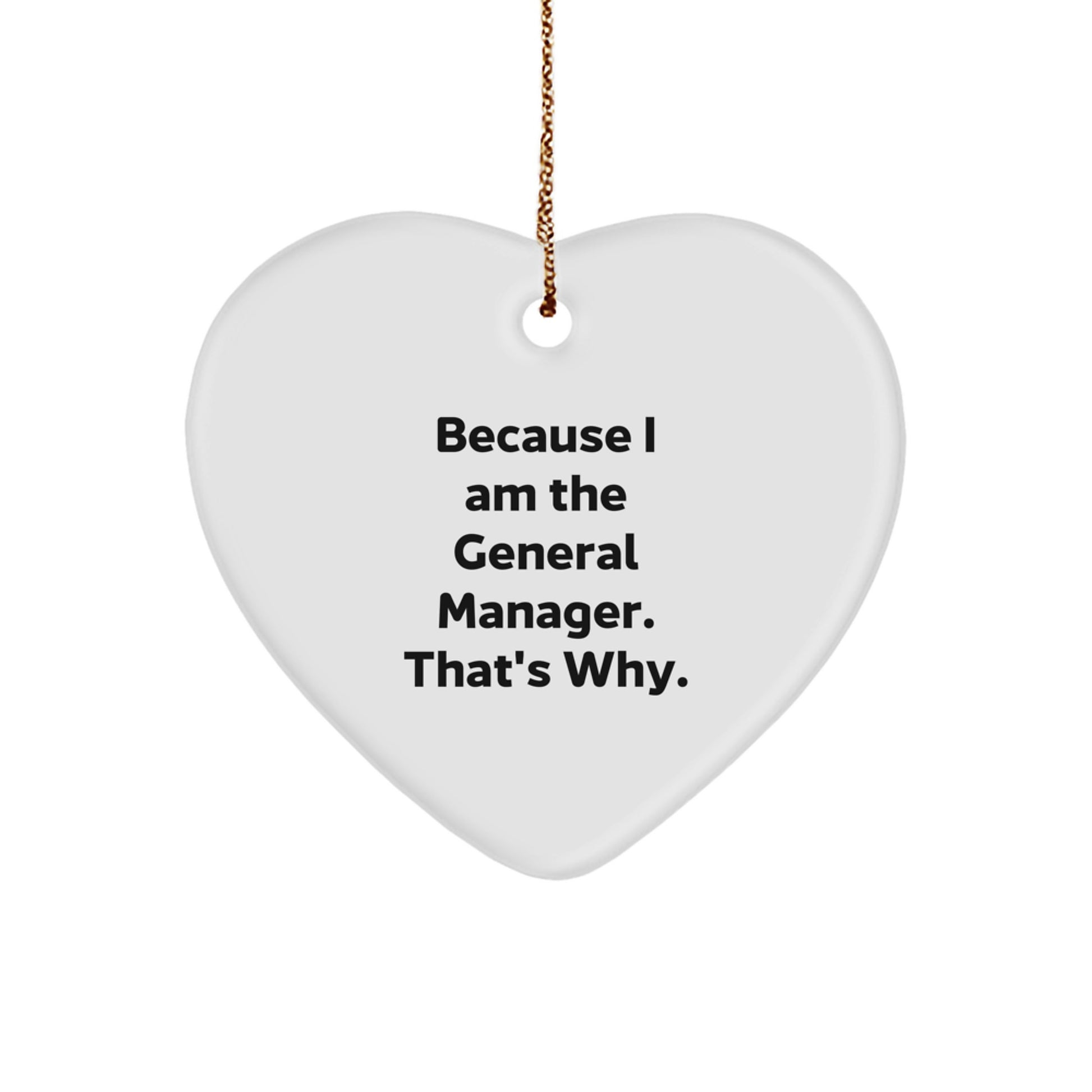 Funny General Manager Heart Ornament Gifts from Friends for General Manager Christmas Unique Gifts - Image 1