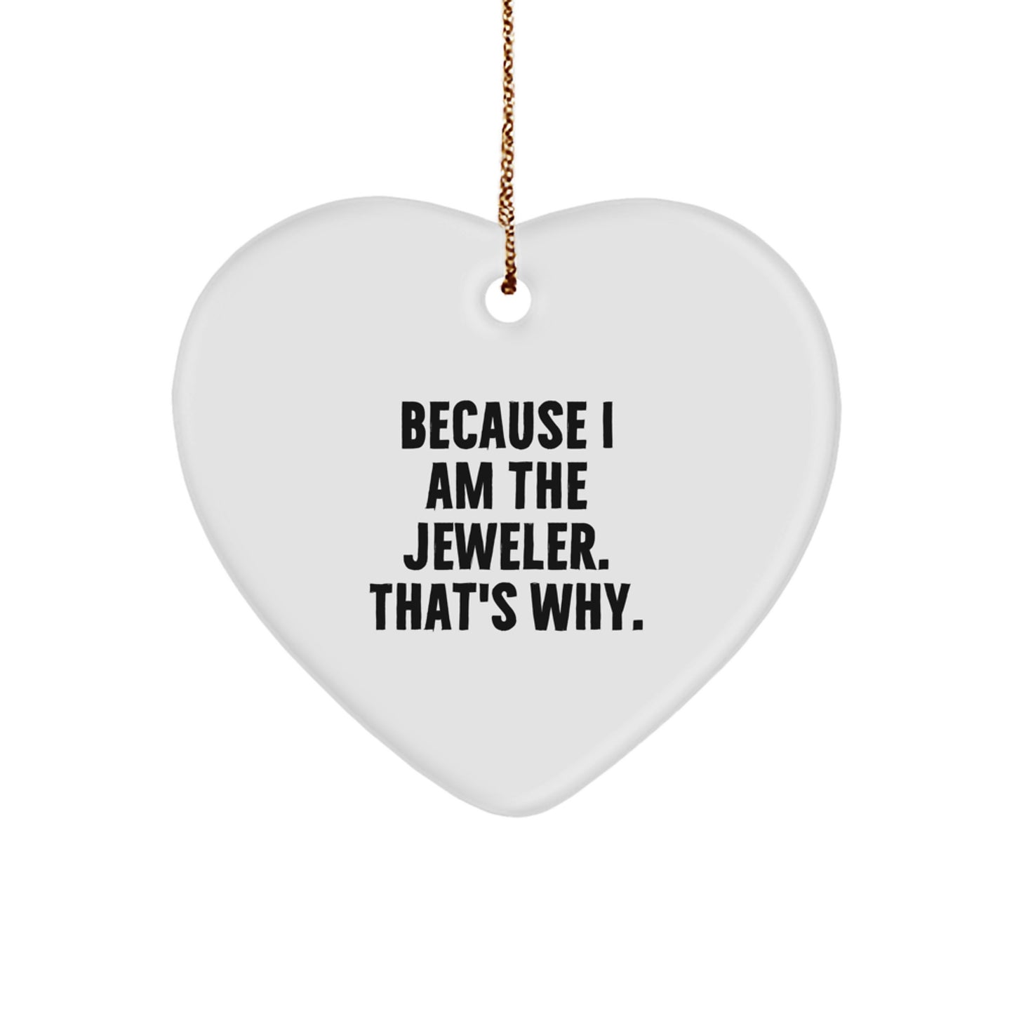Heartfelt Gifts from a Jeweler Friend - Unique Christmas Unique Gifts, Inspirational Quotes, Heart Ornament for a Jeweler Lover's Home Decor - Image 1