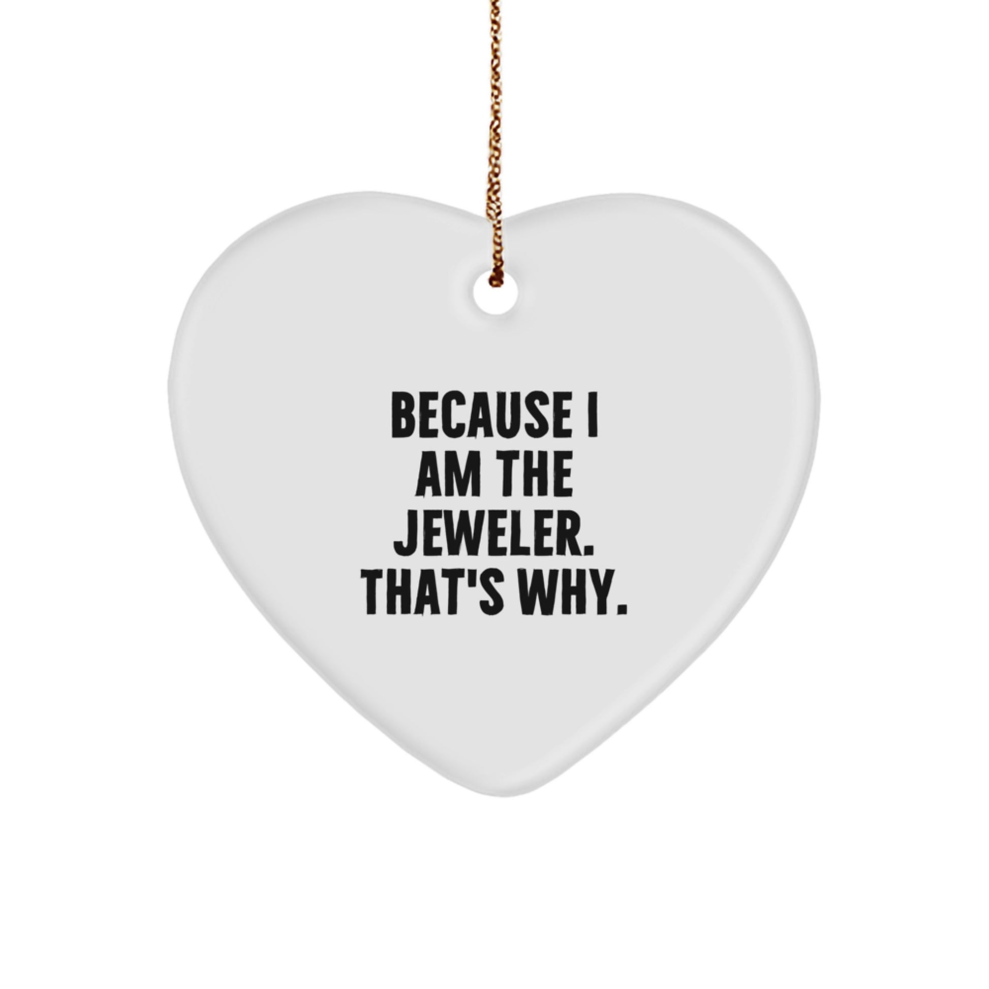 Heartfelt Gifts from a Jeweler Friend - Unique Christmas Unique Gifts, Inspirational Quotes, Heart Ornament for a Jeweler Lover's Home Decor - Image 1