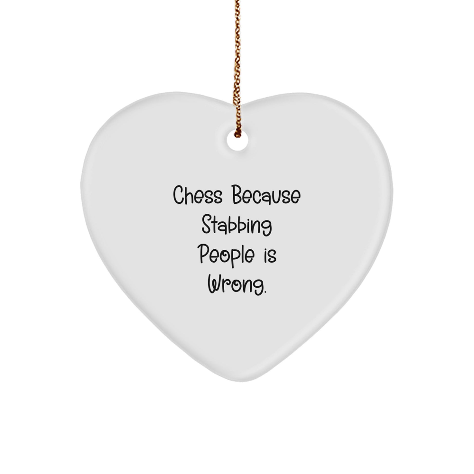 Funny Chess Heart Ornament Gifts from Friends for Christmas Unique Presents - Image 1