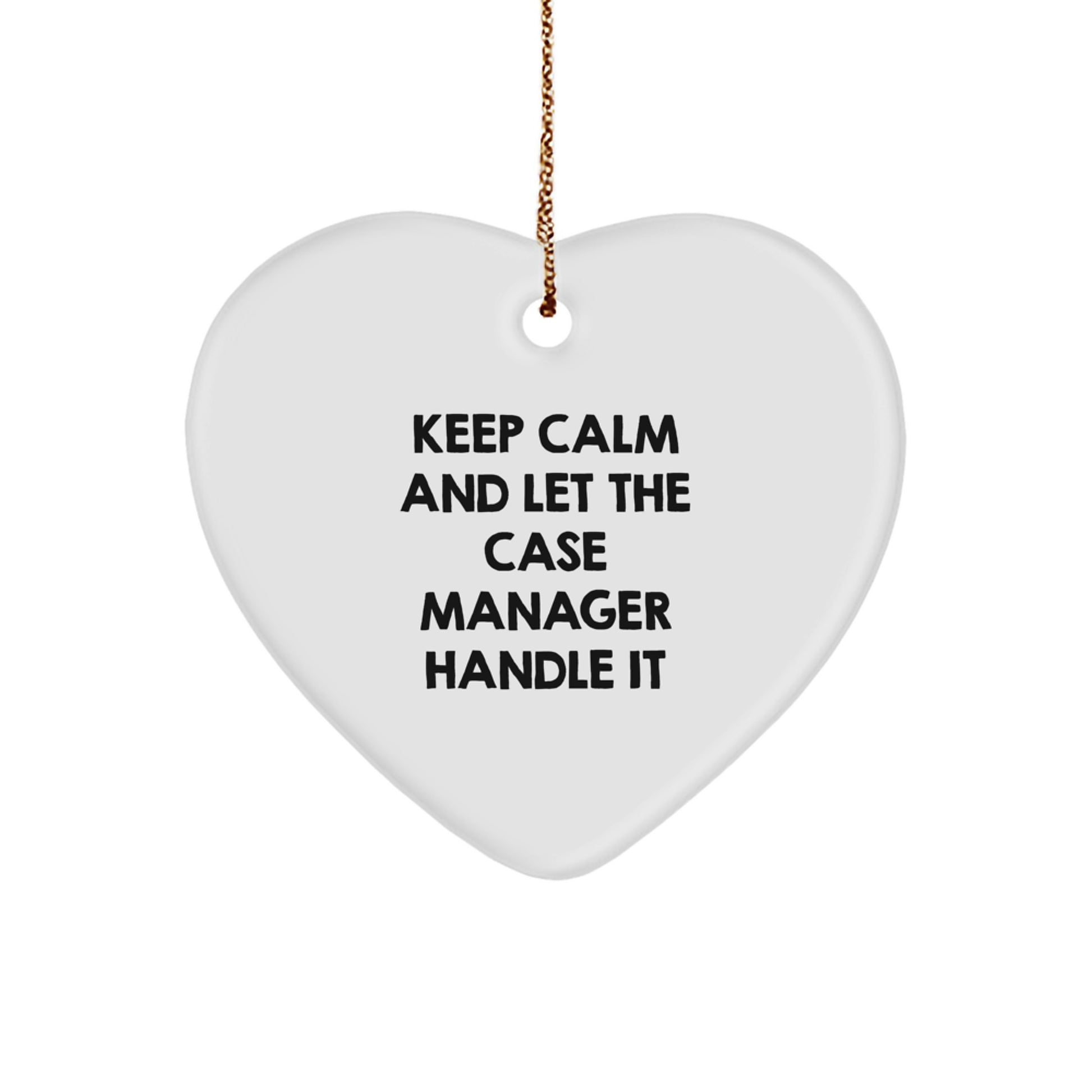 Funny Case Manager Heart Ornament Gifts from Family for Christmas Unique Presents - Image 1