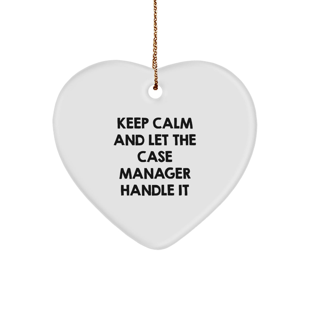 Funny Case Manager Heart Ornament Gifts from Family for Christmas Unique Presents - Image 1