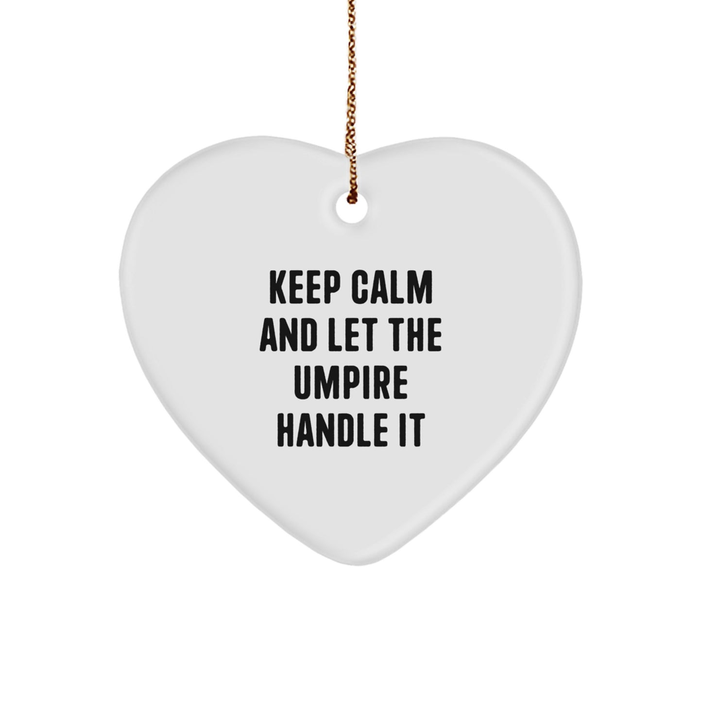 Funny Umpire Gifts, Umpire Heart Ornament, Christmas Unique Gifts, Gifts from Umpire Fans, Funny Umpire Christmas Decorations - Image 1