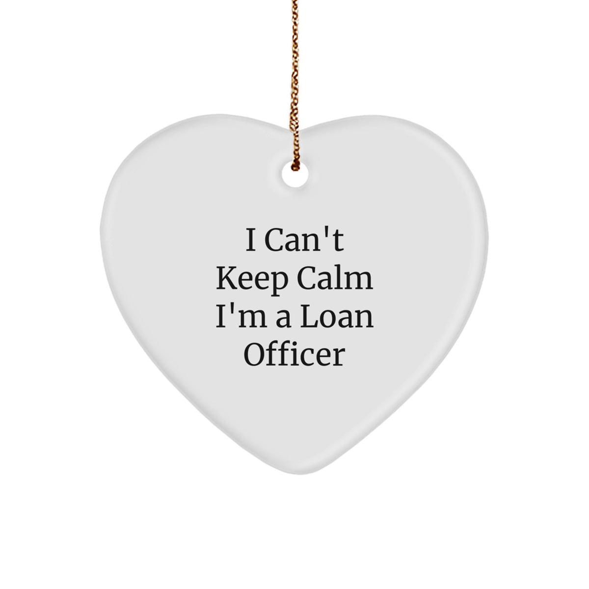 Funny Loan Officer Heart Ornament Gifts from Family Friends Coworkers for Loan Officer Men Women - Image 1
