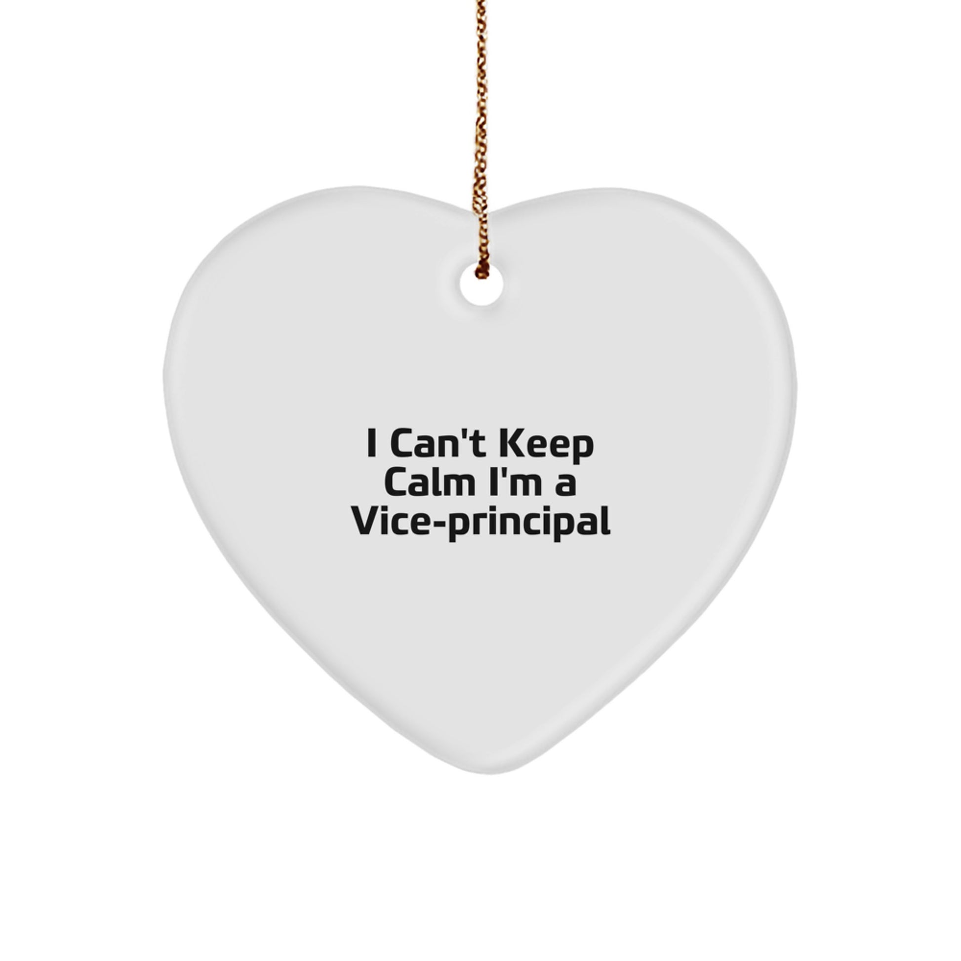 Funny Vice-principal Heart Ornament Gifts from Friends and Family for Men and Women, Heartfelt I'm A Vice-principal Christmas Unique Decorations - Image 1