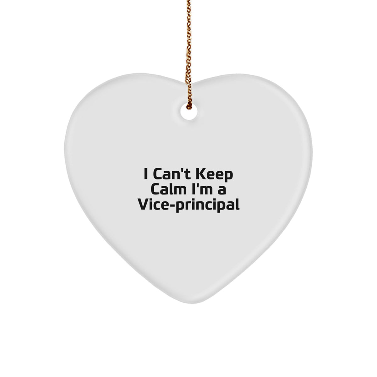 Funny Vice-principal Heart Ornament Gifts from Friends and Family for Men and Women, Heartfelt I'm A Vice-principal Christmas Unique Decorations - Image 1