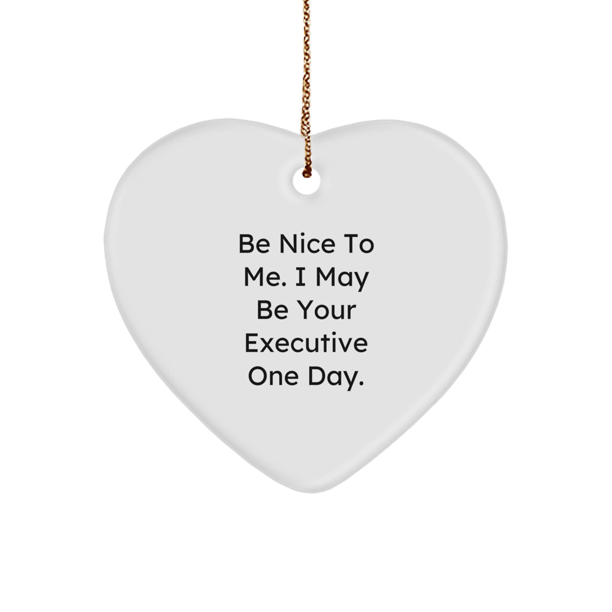 Funny Executive Heart Ornament Gifts from Friends, Unique Christmas Decorations for Executive Men, Women, Coworkers, Family - Image 1