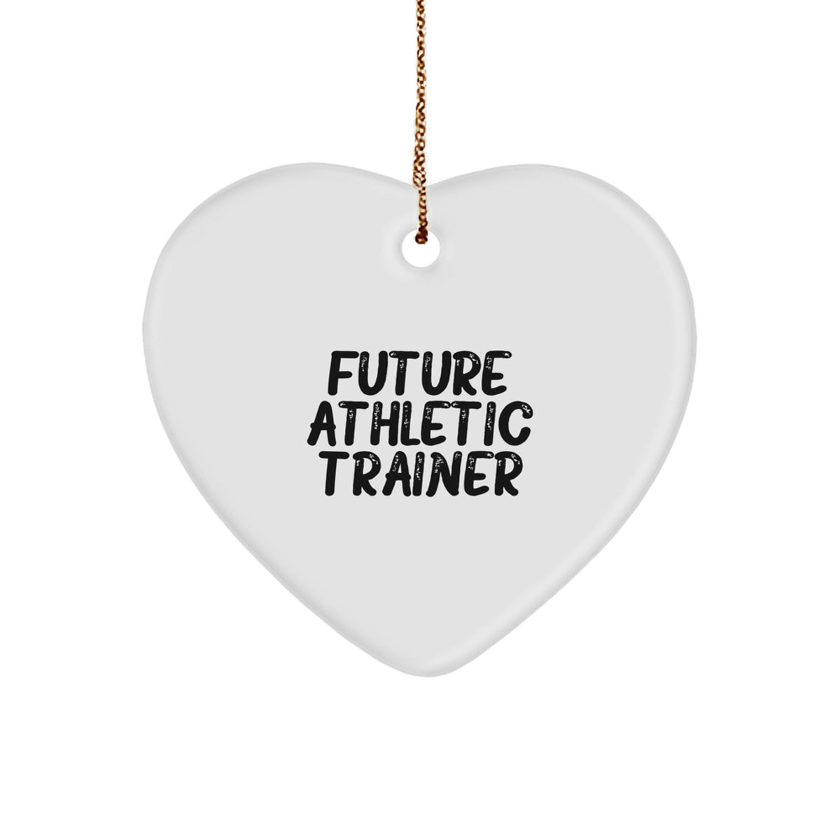 Funny Quotes for Future Athletic Trainers, Heart Ornament Gifts from Family, Unique Christmas Unique Gifts for Men, Women, Friends, Coworkers - Image 1