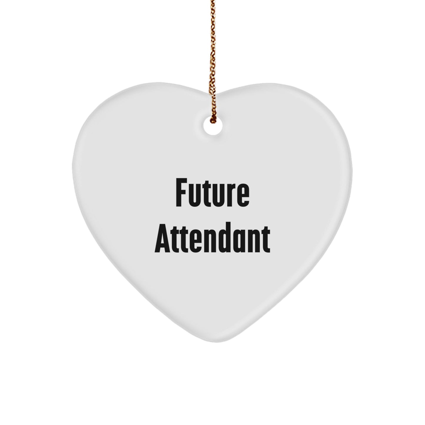 Attendant Heart Ornament for Him Keepsake Christmas Unique Gift Future - Image 1
