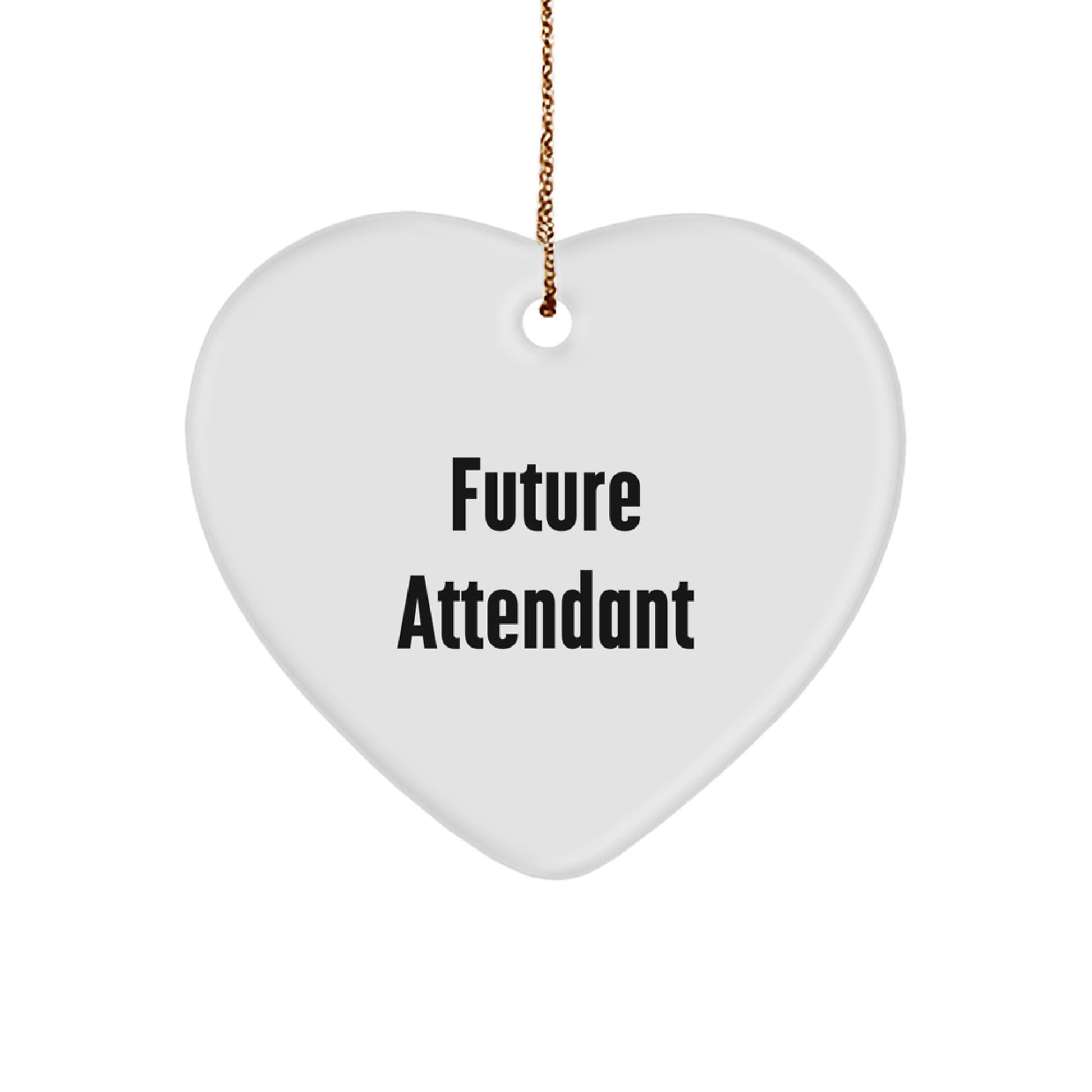 Attendant Heart Ornament for Him Keepsake Christmas Unique Gift Future - Image 1