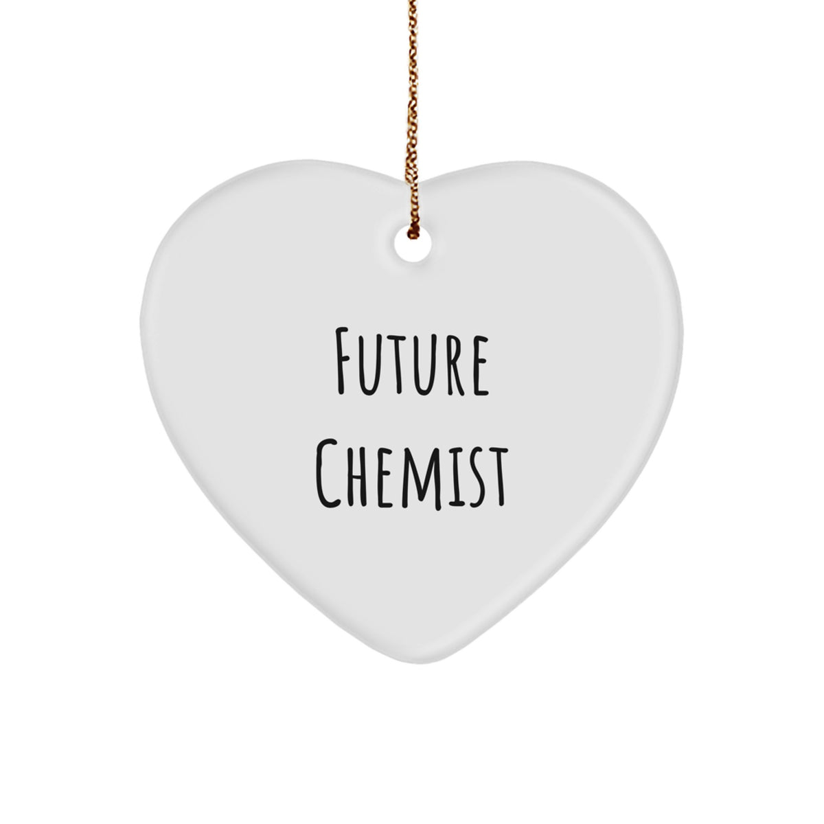 Funny Future Chemist Gifts from Family, Heart Ornament for Chemist, Christmas Unique Gifts - Image 1