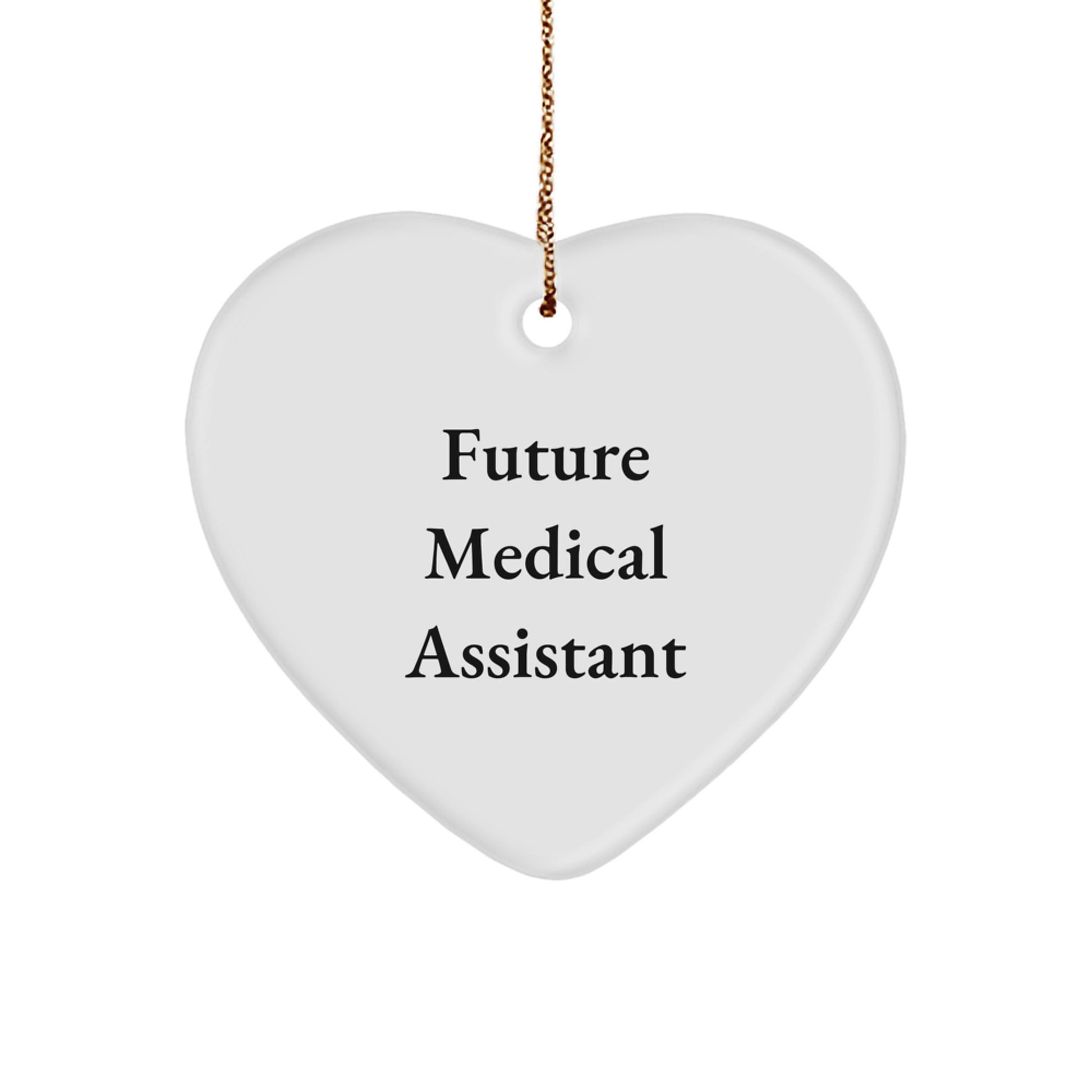 Funny Medical Assistant Gifts from Friends for Medical Assistants Heart Ornament, Future Medical Assistant Christmas Unique Gifts - Image 1
