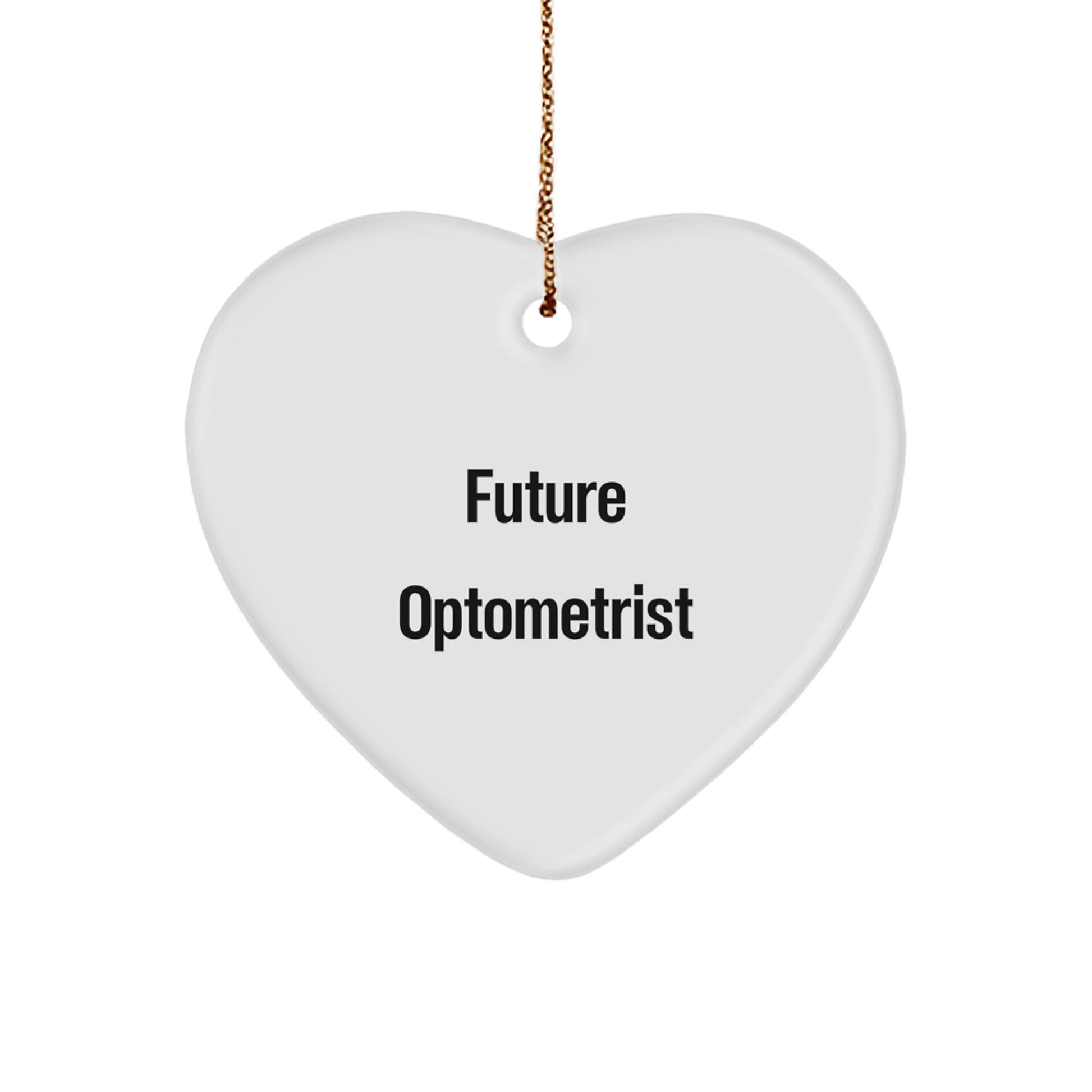 Funny Optometrist Gifts from Friends, Heart Ornament for Future Optometrist, Best Christmas Unique Gifts for Men - Image 1