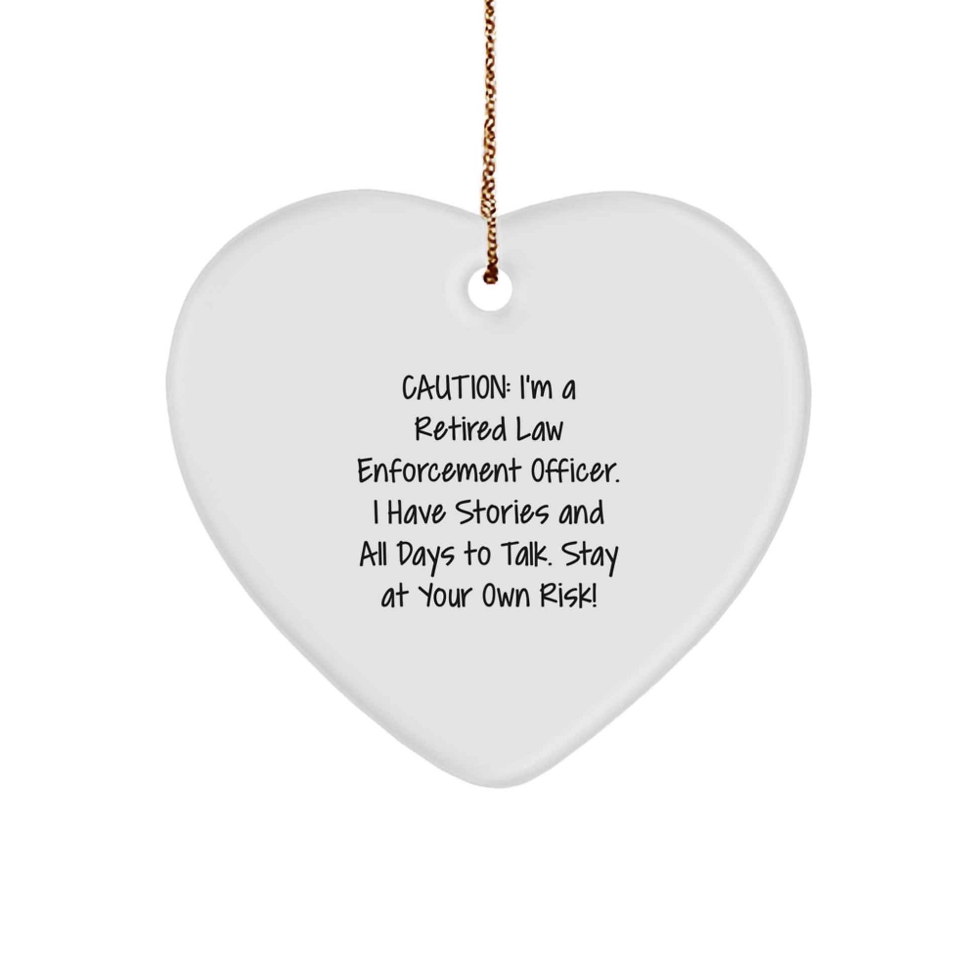 Law Enforcement Officer Keepsake Christmas Ornament for Him Gift - Image 1
