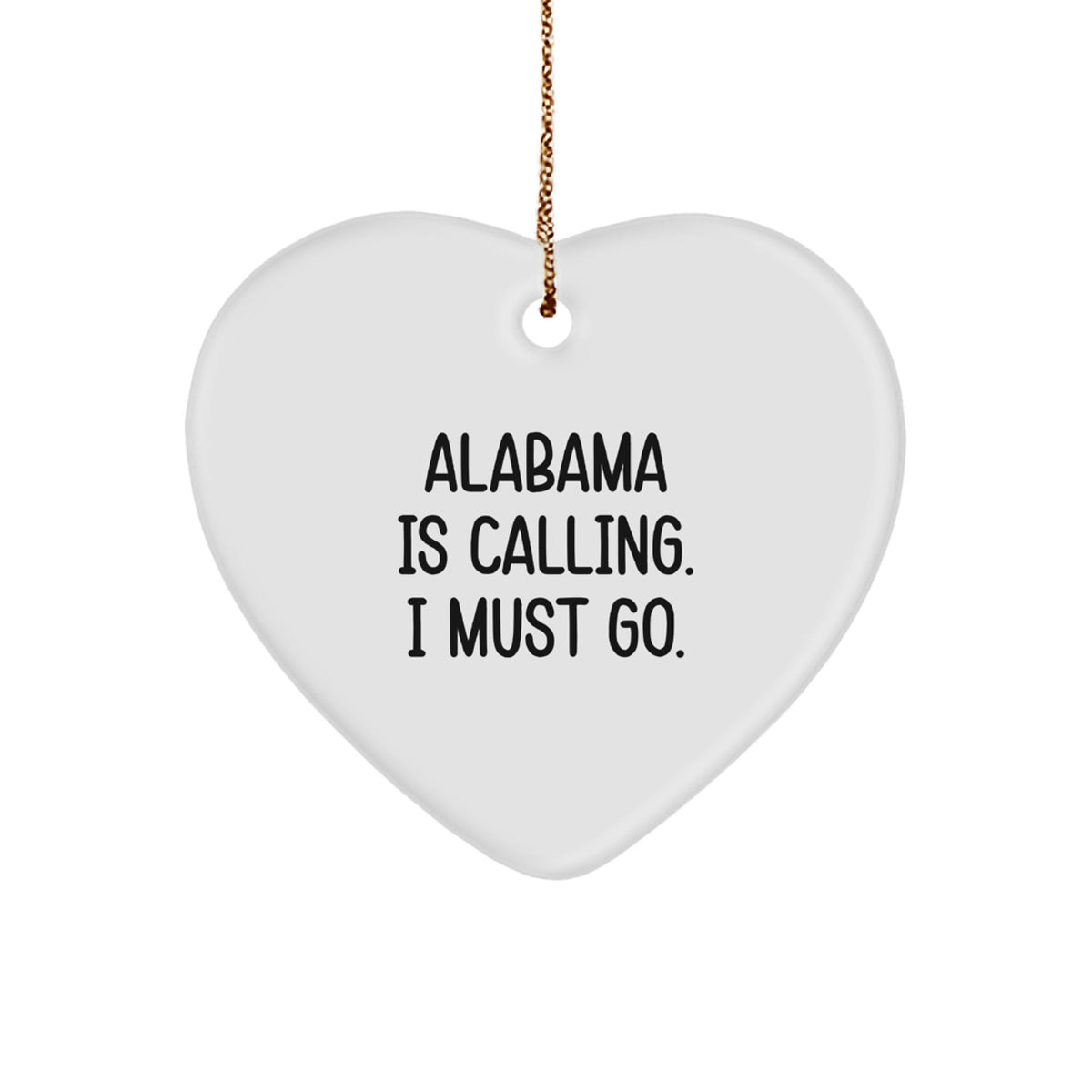 Alabama Favorite Kids Christmas Ornament Gift – Alabama Is Calling - Image 1