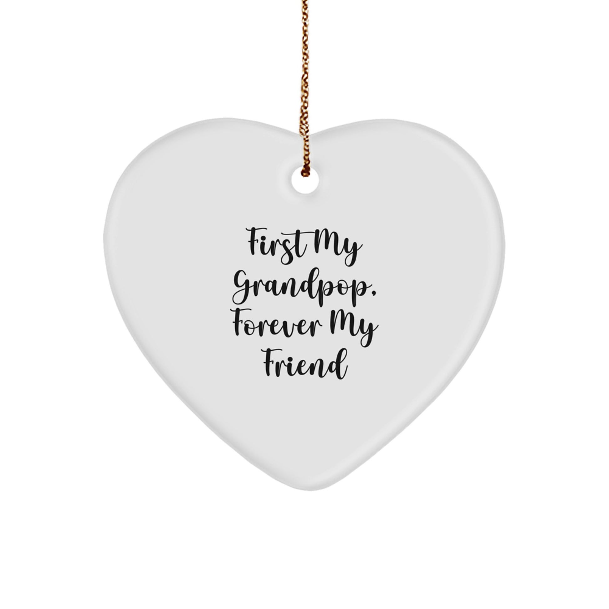 Heartwarming Grandpop Christmas Ornament for Friends Novelty Gift - Image 1