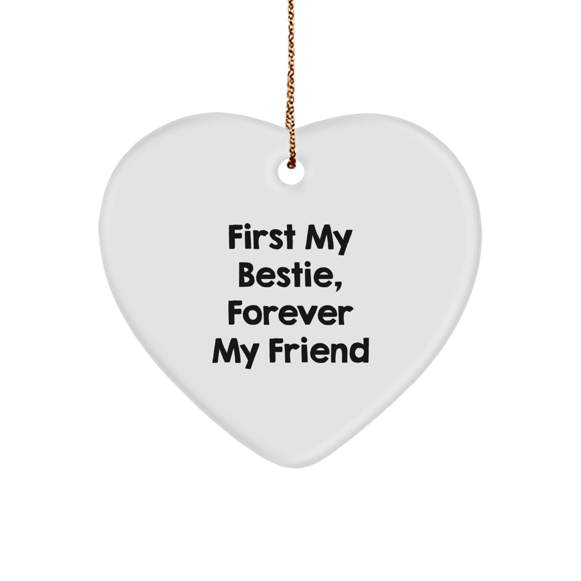 Bestie Christmas Ornament Keepsake for Him Gift – First My Bestie - Image 1