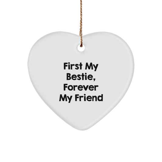 Bestie Christmas Ornament Keepsake for Him Gift – First My Bestie - Image 1