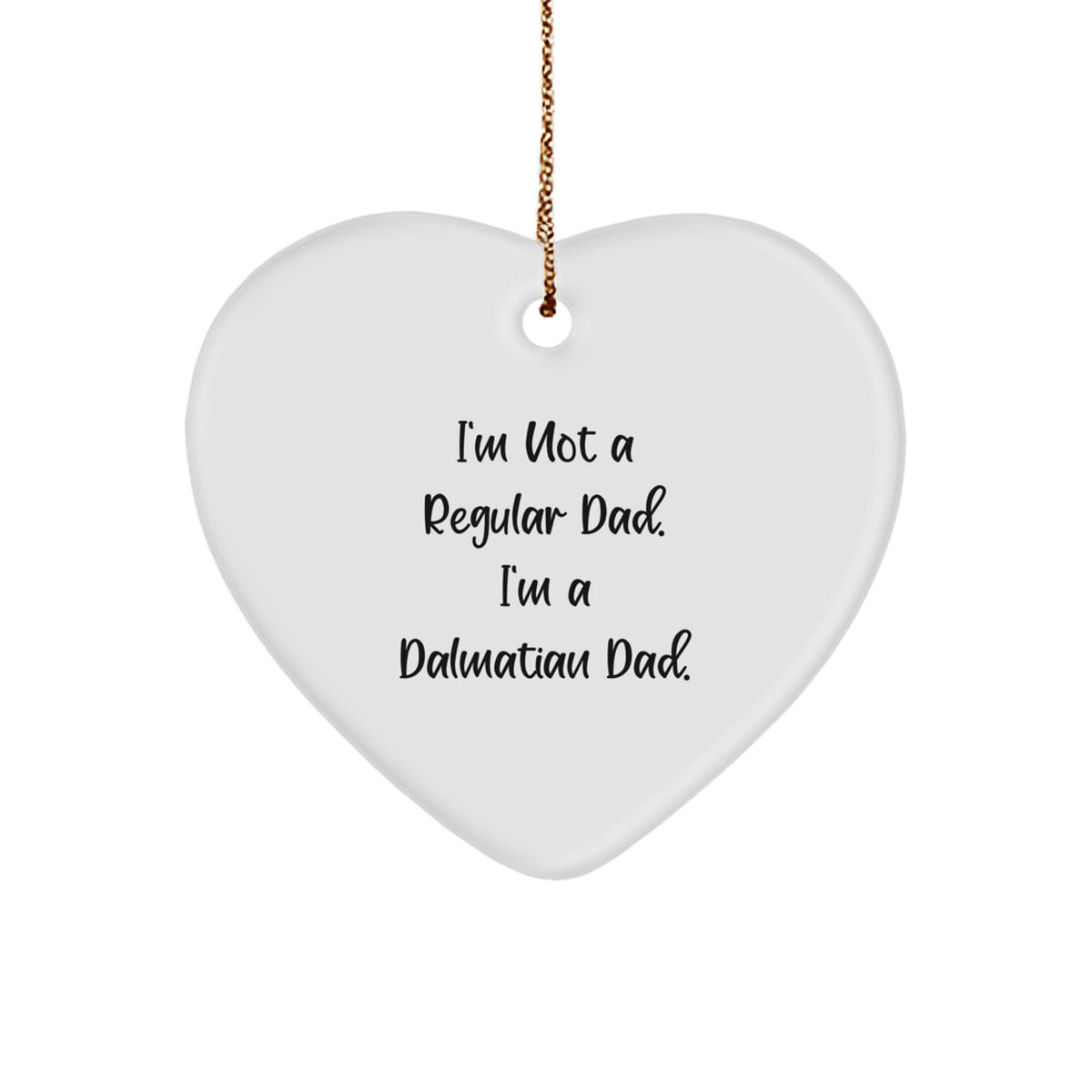 Dalmatian Dad Christmas Ornament Keepsake for Him Gift - Image 1