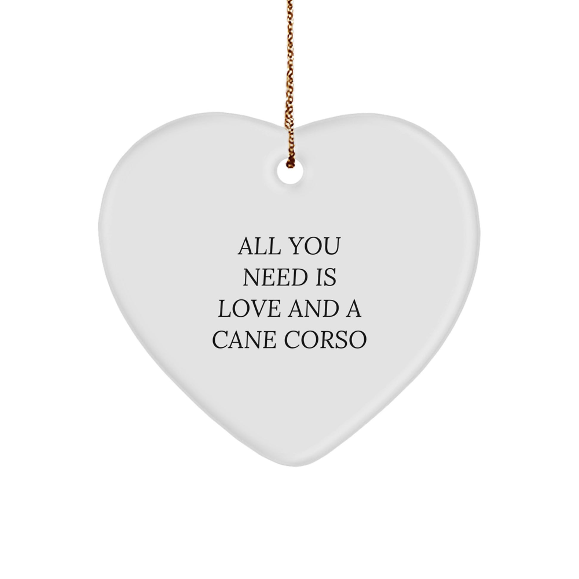 Cute Cane Corso Dog Heart Ornament Gifts from Family, Unique Christmas Unique Gifts for Cane Corso Dog Lovers - Image 1