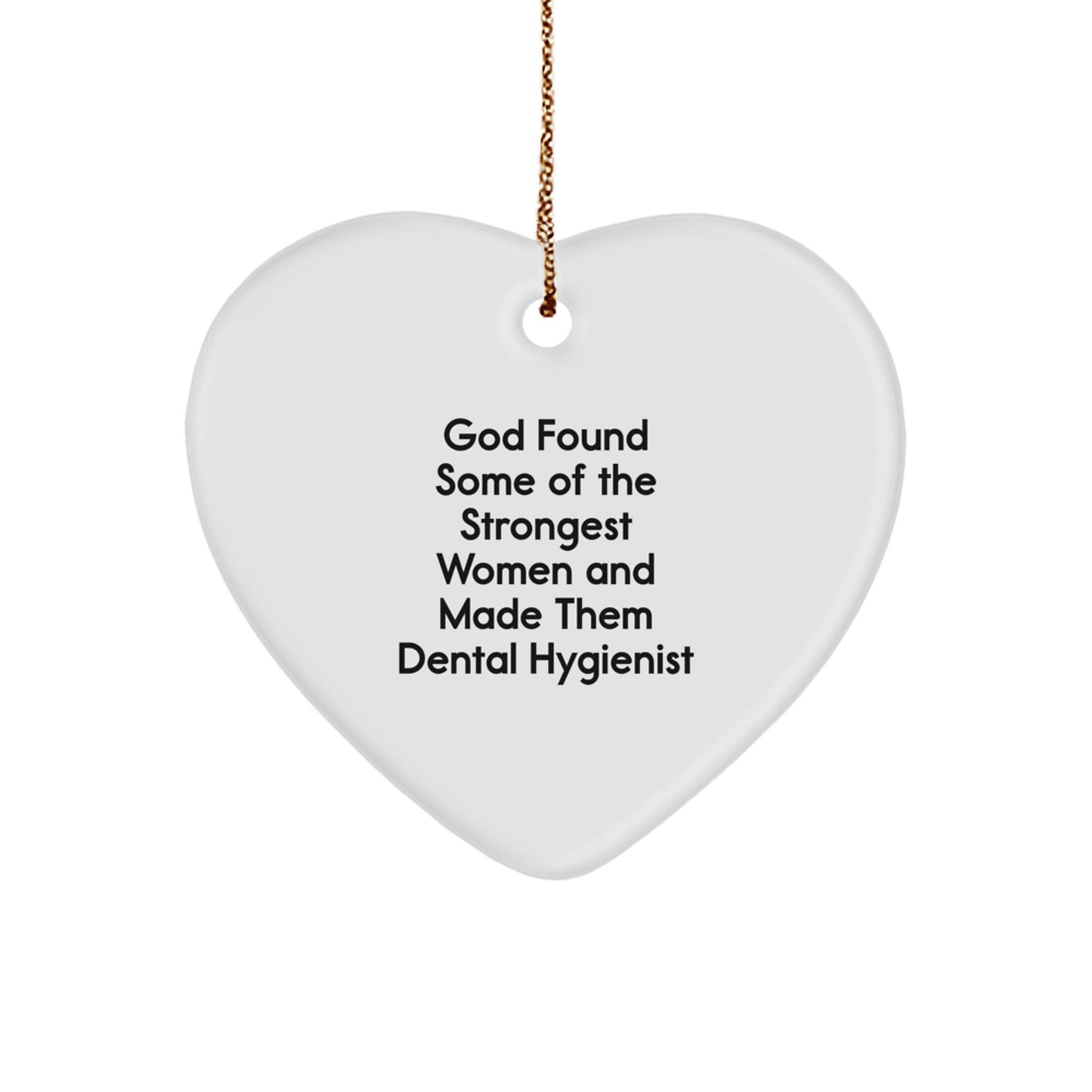 Funny Dental Hygienist Heart Ornament Gifts from Family Friends for Men Women Coworkers Coworker Christmas Unique Gifts - Image 1