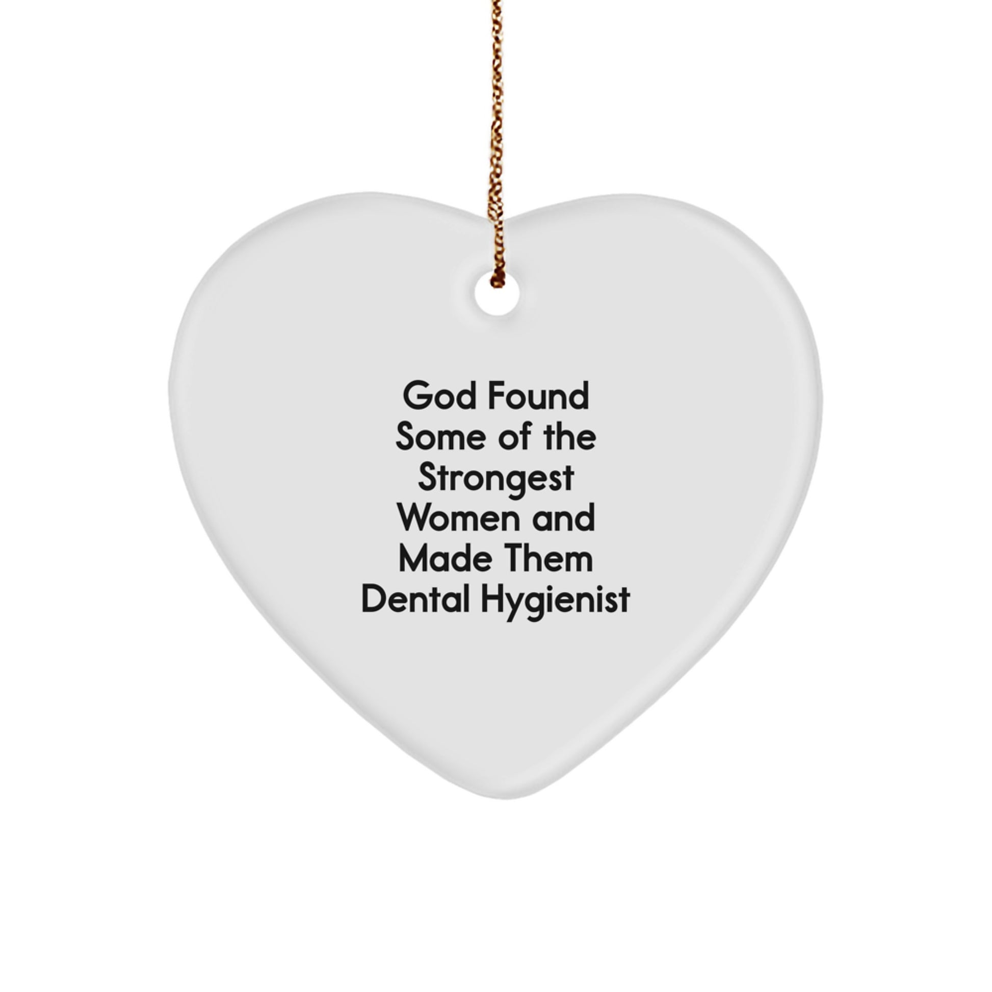 Funny Dental Hygienist Heart Ornament Gifts from Family Friends for Men Women Coworkers Coworker Christmas Unique Gifts - Image 1