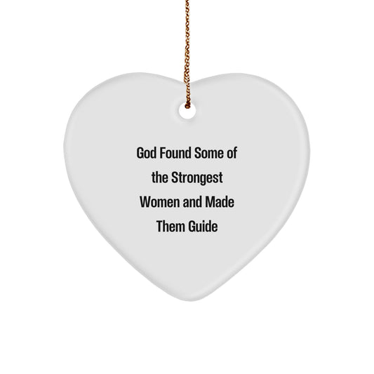 Christmas Unique Gift Ornament for Her Present Strongest Women Guide - Image 1