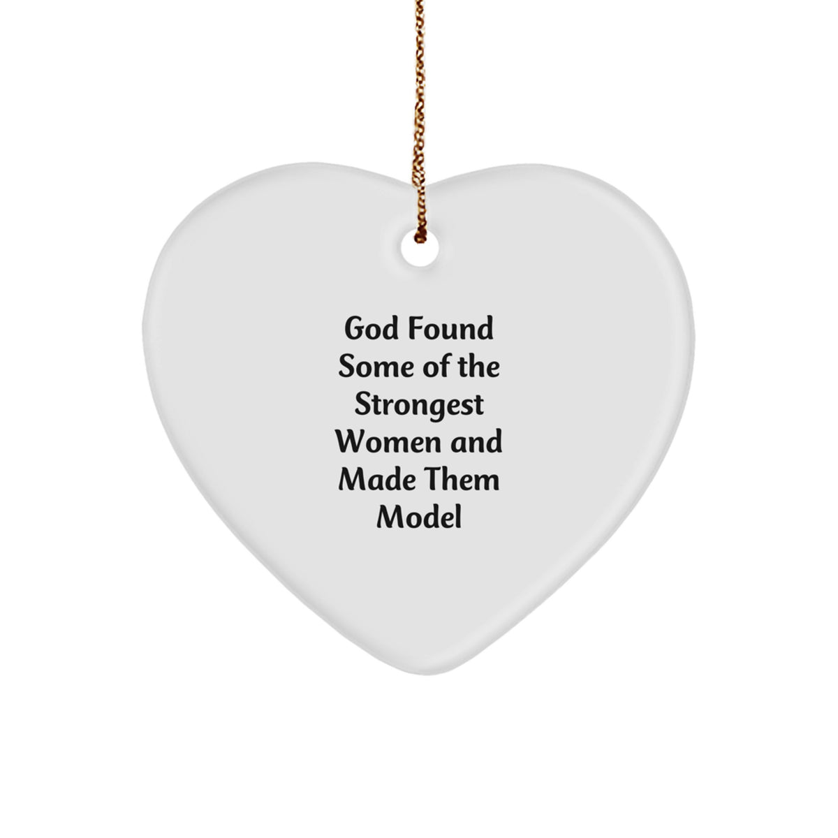 Funny Gift for Model Enthusiasts, Heart Ornament for Women, Christmas Unique Model Gifts from Friends, Funny Model Heart Ornament for Men, Inspirational Model Gifts - Image 1