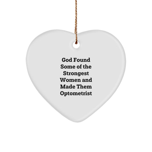 Funny Optometrist Gifts from Men - Heart Ornament for Optometrist Women - Christmas Unique Gifts for Optometrist Friends - Image 1