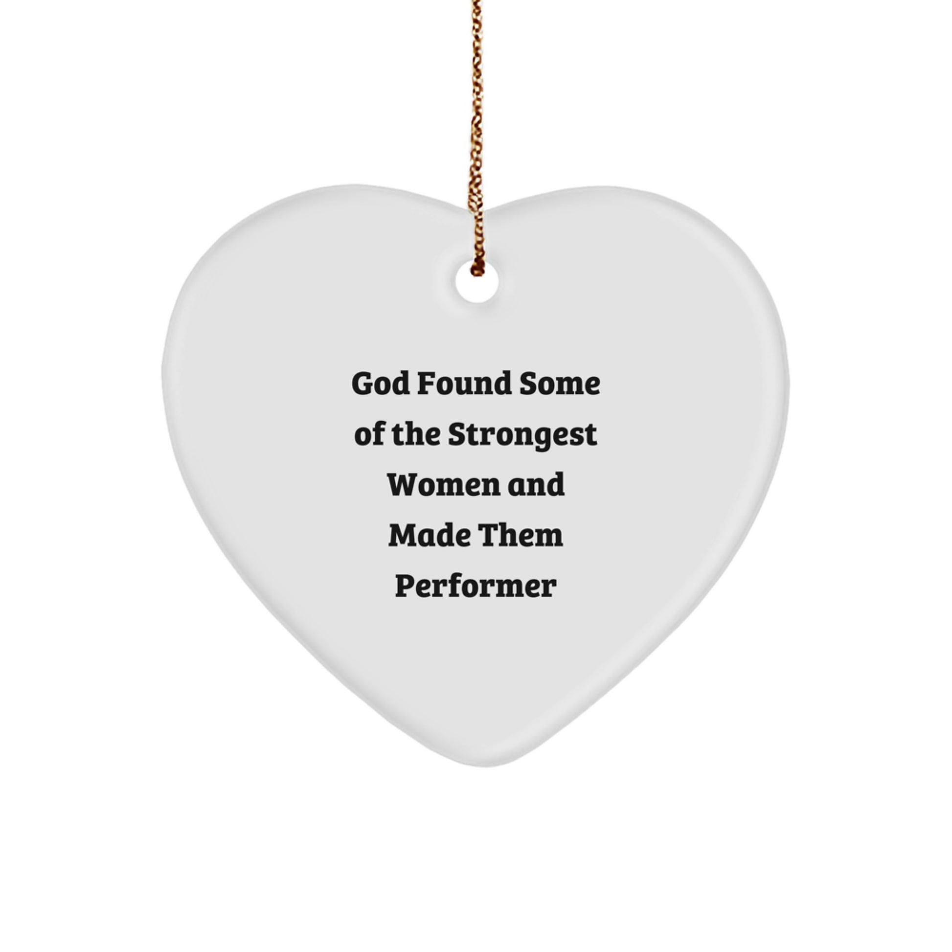 Funny Performer Heart Ornament Gifts from Men to Women Friends Coworkers Family for Christmas Unique Decorations - Image 1