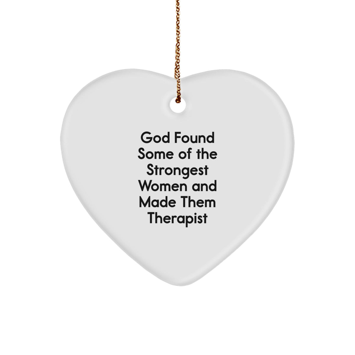 Funny Inspirational Therapist Heart Ornament Gifts from Women for Therapist Christmas Unique Gifts - Image 1