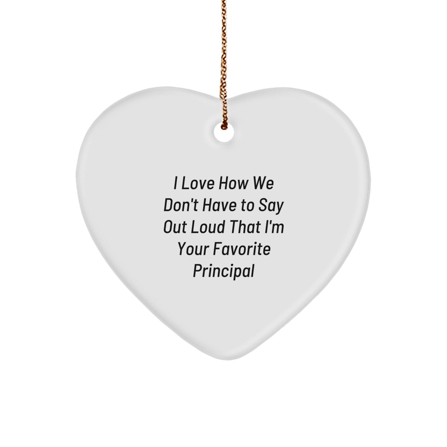 Principal Keepsake Christmas Ornament for Him Gift - Image 1