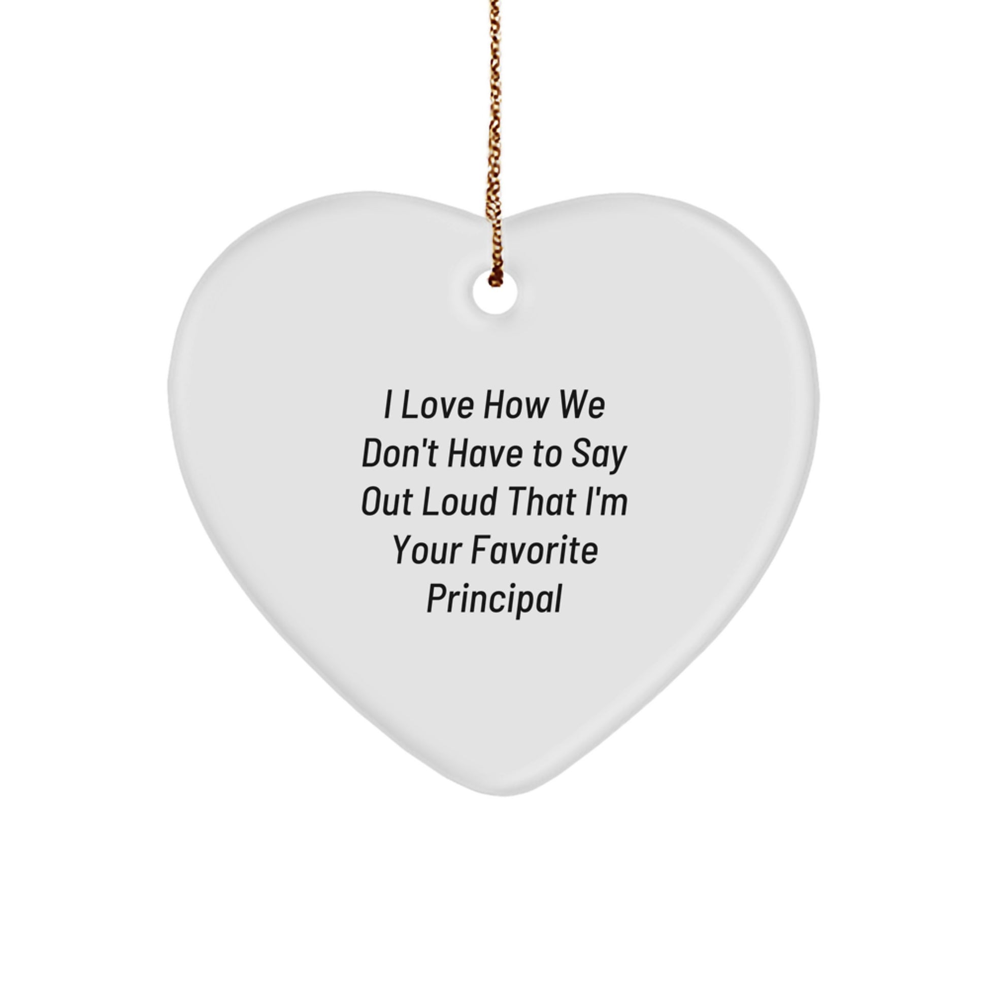 Principal Keepsake Christmas Ornament for Him Gift - Image 1