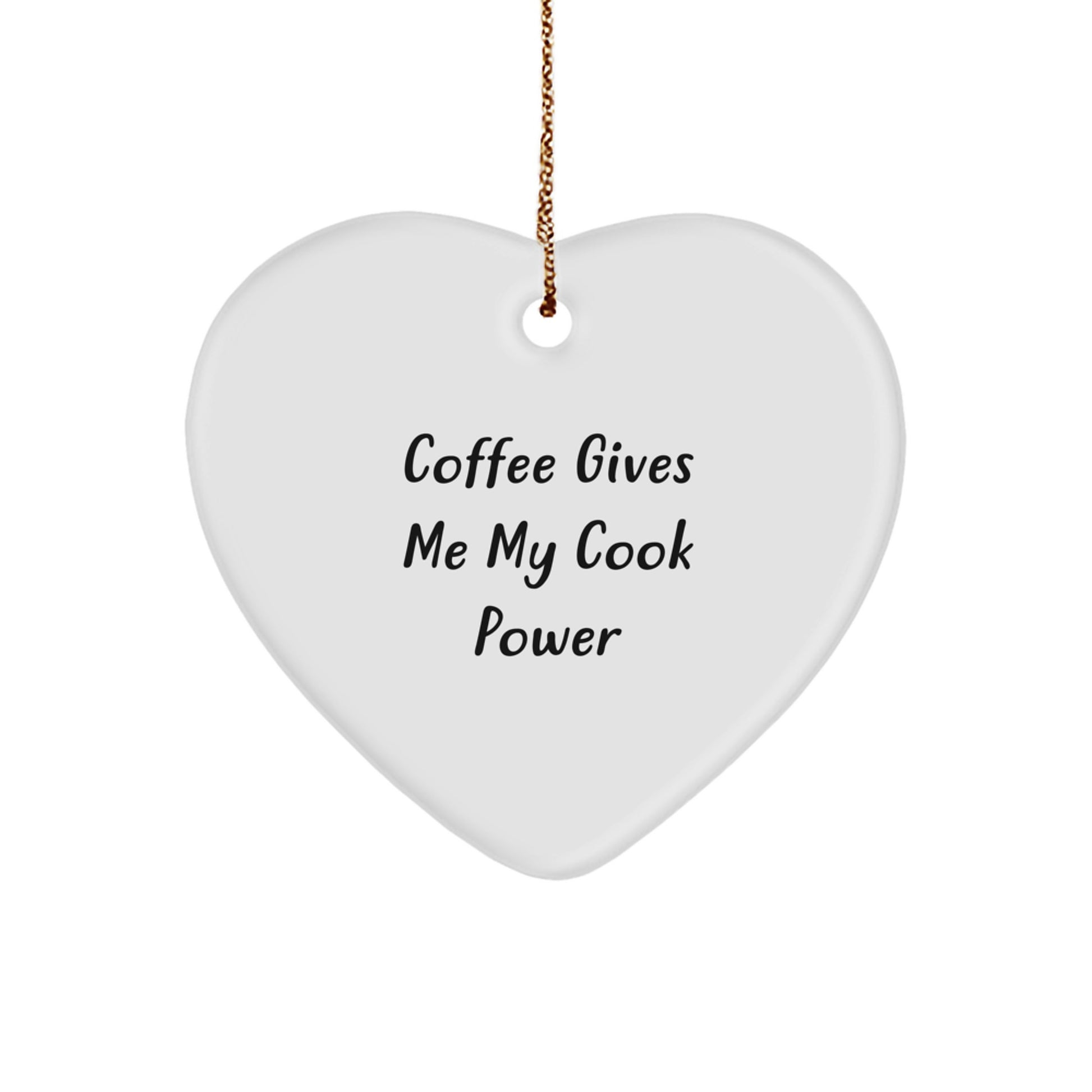 Funny Cook Heart Ornament Gifts for Cook Enthusiasts, Perfect for Mothers Day, Christmas Unique Gifts from Mom to Daughter - Image 1