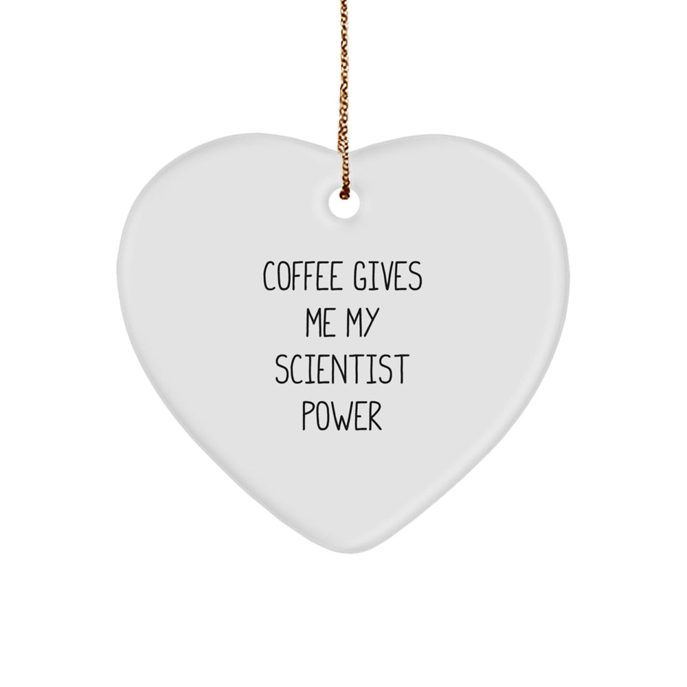 Funny Scientist Heart Ornament Gifts from Friends, Family, Coworkers for Men, Women, Scientist - Image 1